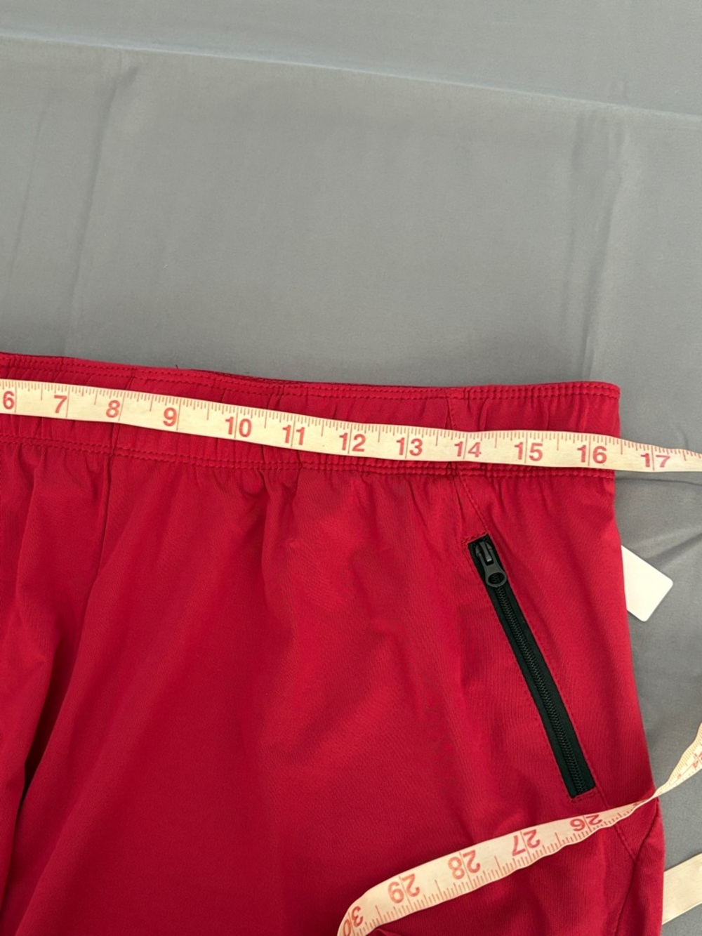 NWT Liberty Pro Red Athletic Shorts with Zip Pockets Sz L - Picture 4 of 6